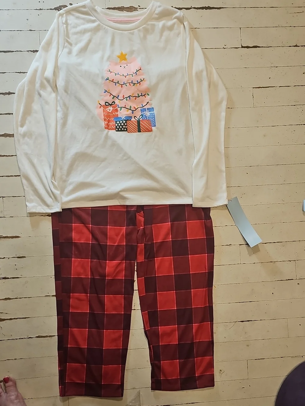 Lot of 2 brand-new-with-tags Cat & Jack girls Christmas pajama sets, both size X